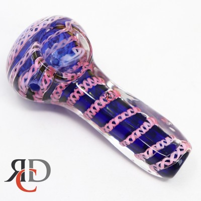 GLASS PIPE SQUARE SHAPE DOUBLE GLASS DELUXE GP4609 1CT